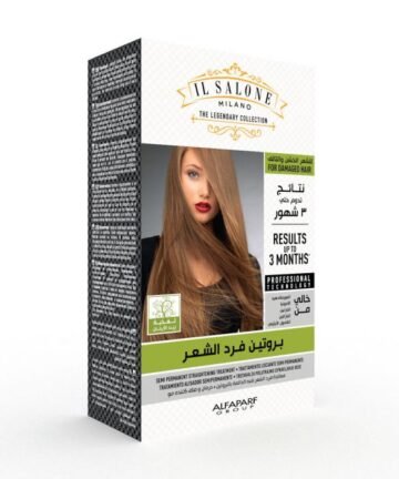إل صالون، مجموعة فرد الشعر بالبروتين، مع زيت الأرغان، للشعر التالف - 1 طقم