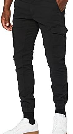 سروال كارجو بساق متدرجة الضيق للرجال من جاك اند جونز، H3468، عبوة واحدة