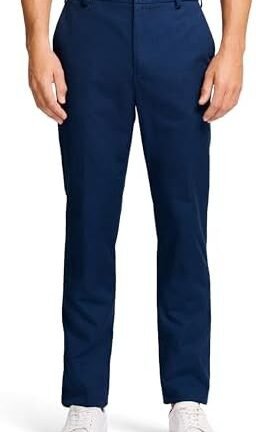 بنطال اميريكان تشينو بقصة مستقيمة وواجهة دون طيات للرجال من ايزود