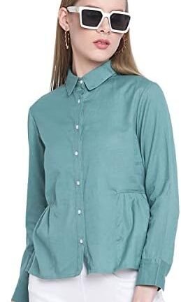 ستايفيل.ان قميص بياقة وازرار امامية واكمام طويلة