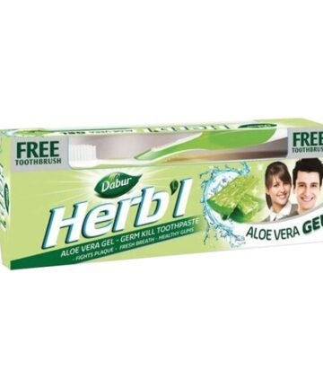 دابور هاربل معجون اسنان بحبة البركة 150 جرام + فرشاة اسنان