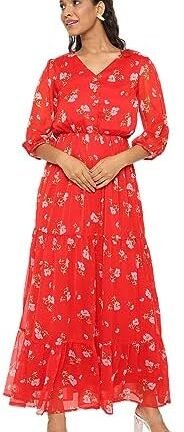 فستان ماكسي كاجوال مطبوع للنساء من ستايفيل.ان