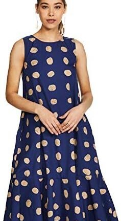 فستان متوسط الطول من القطن من براند ام واي اكس