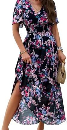 فستان صيفي أنيق متوسط الطول للنساء