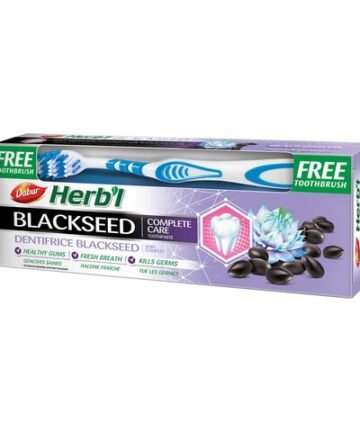 دابر هاربل معجون اسنان بحبة البركة 150 جرام + فرشاة اسنان