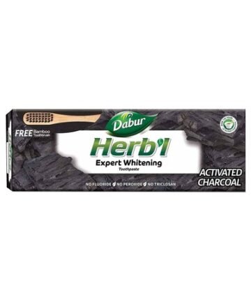 دابر الأعشاب معجون أسنان بالفحم المنشط مع فرشاة أسنان مجاناً 150 جرام