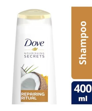 E شامبو دوڤ اصلاح علامات الشعر التالف، اصلاح جوز الهند، بخلاصة جوز الهند، بدون سلفات،برابين أو صبغات 400مل