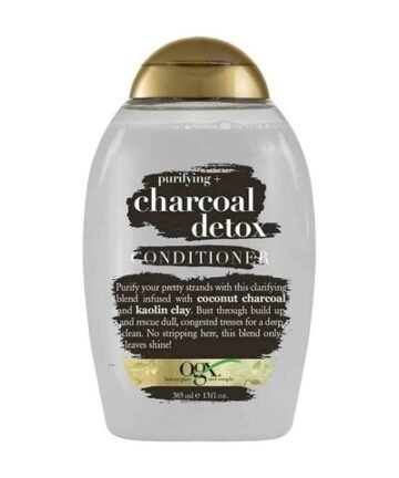 أو جي إكس بلسم للشعر ديتوكس فحم جوز الهند وصلصال الكاولين 385مل