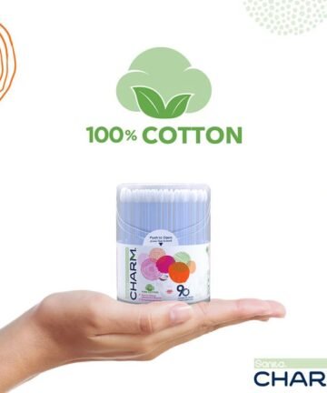 سانيتا شارم أعواد قطنية للتجميل - 90 قطعة