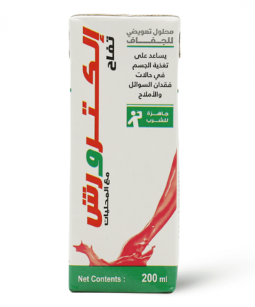 الكتروش، محلول معالجة الجفاف، بنكهة التفاح - 200 مل