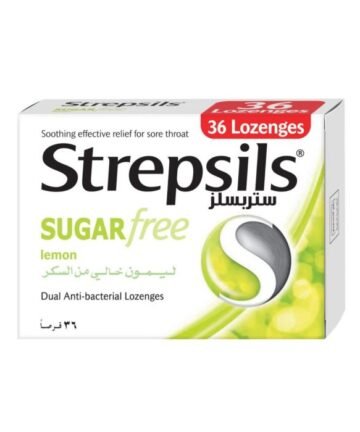 ستربسلز، أقراص استحلاب، بدون سكر - 36 قطعة