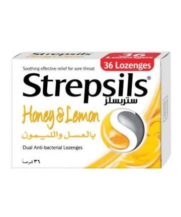 ستربسلز، أقراص استحلاب، عسل و ليمون - 36 قطعة