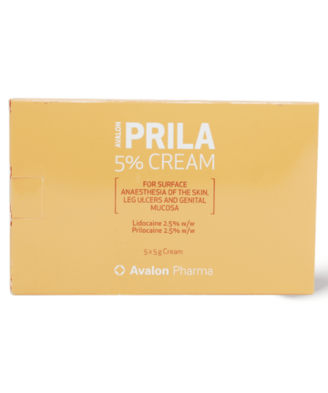 أفالون، بريلا 5%، كريم مخدر موضعي، 5X5 جم - 1 عبوة