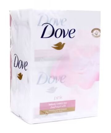 دوڤ صابون كريم الجمال، مناسب لجميع أنواع البشرة، الوردي، ¼ كريم مرطب، 160 غم