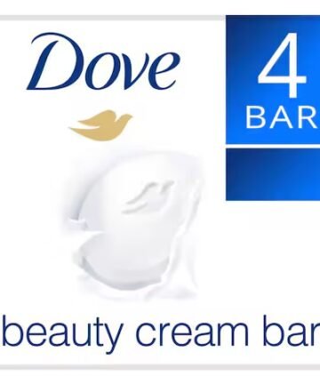 دوف صابون كريم الجمال، مناسب لجميع أنواع البشرة، الأصلي، ¼ كريم مرطب، 160 غم عبوة من 4I