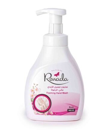 رينادا رغوة لليدين وغسول الورد 500 مل