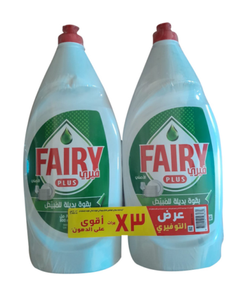 10607007 فيري بلس سائل تنظيف غسالة الصحون بقوة مبيضة أصلية قطعتين 800 مل