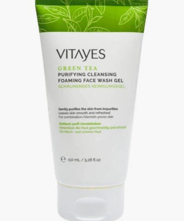جل غسول الوجه الرغوي المنظف بالشاي الأخضر من فيتايز - 150 مل